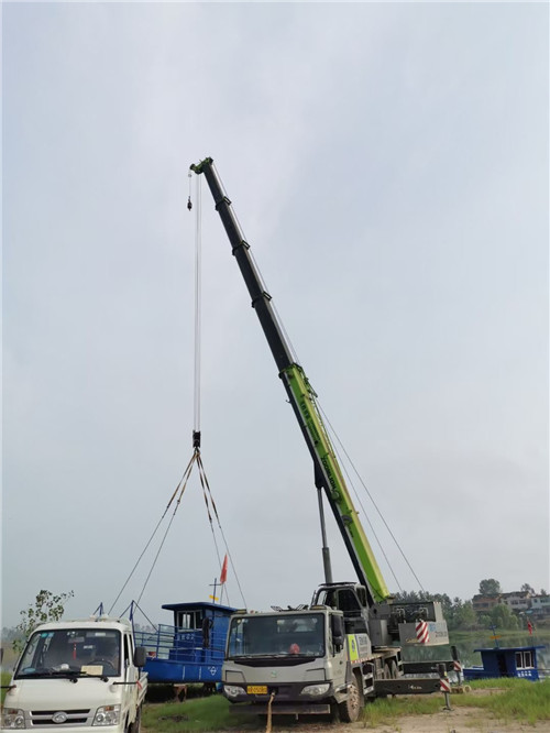 曲松县桥梁建设吊装案例